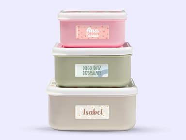 Etiquetas personalizadas con diseño pequeñas