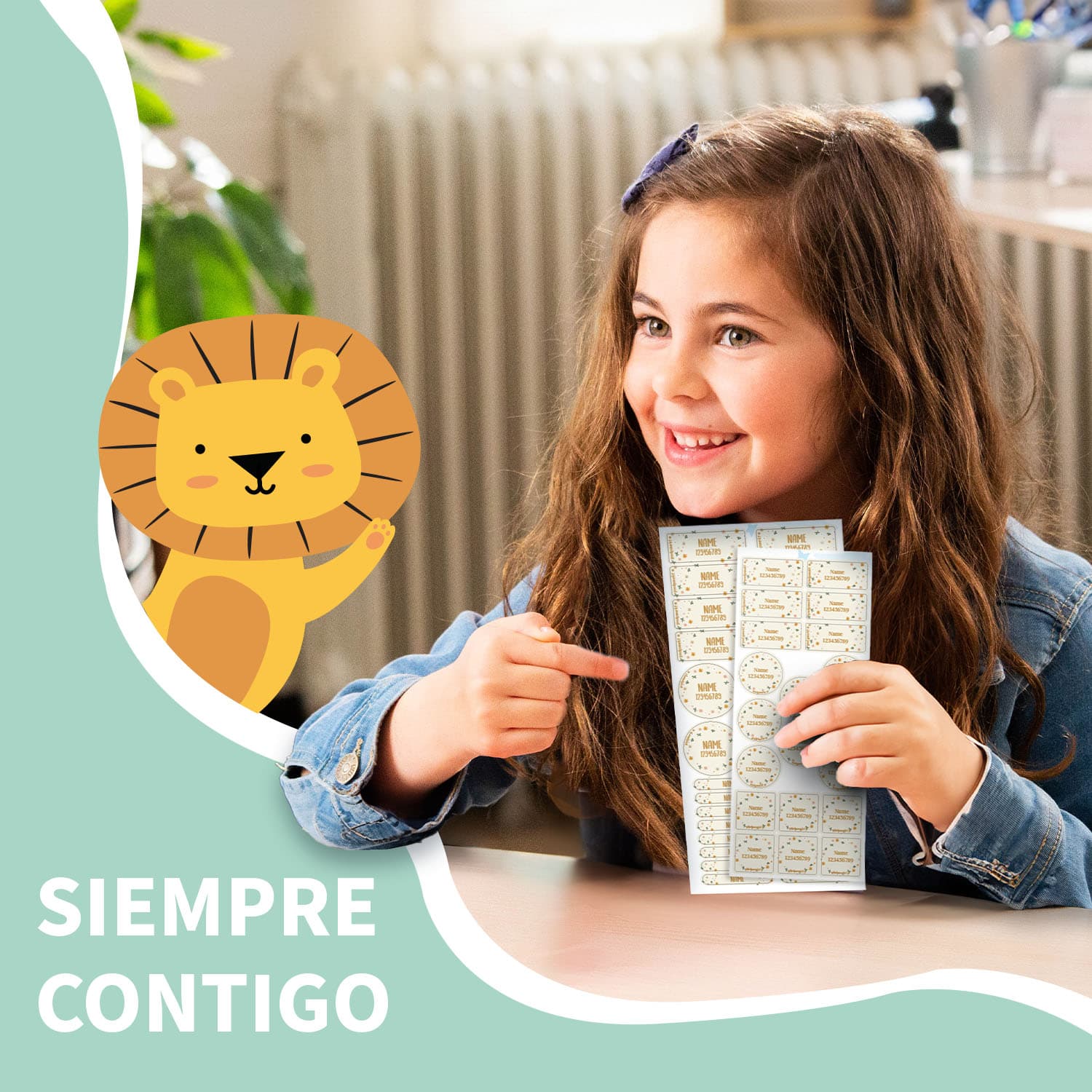 Kit combinado de etiquetas con diseño