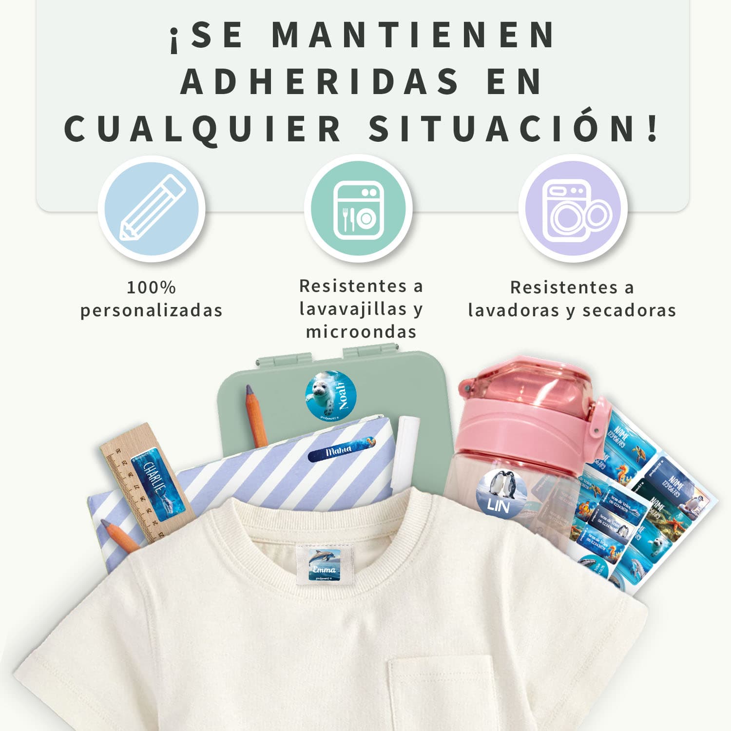 Kit combinado de etiquetas Mundo Real