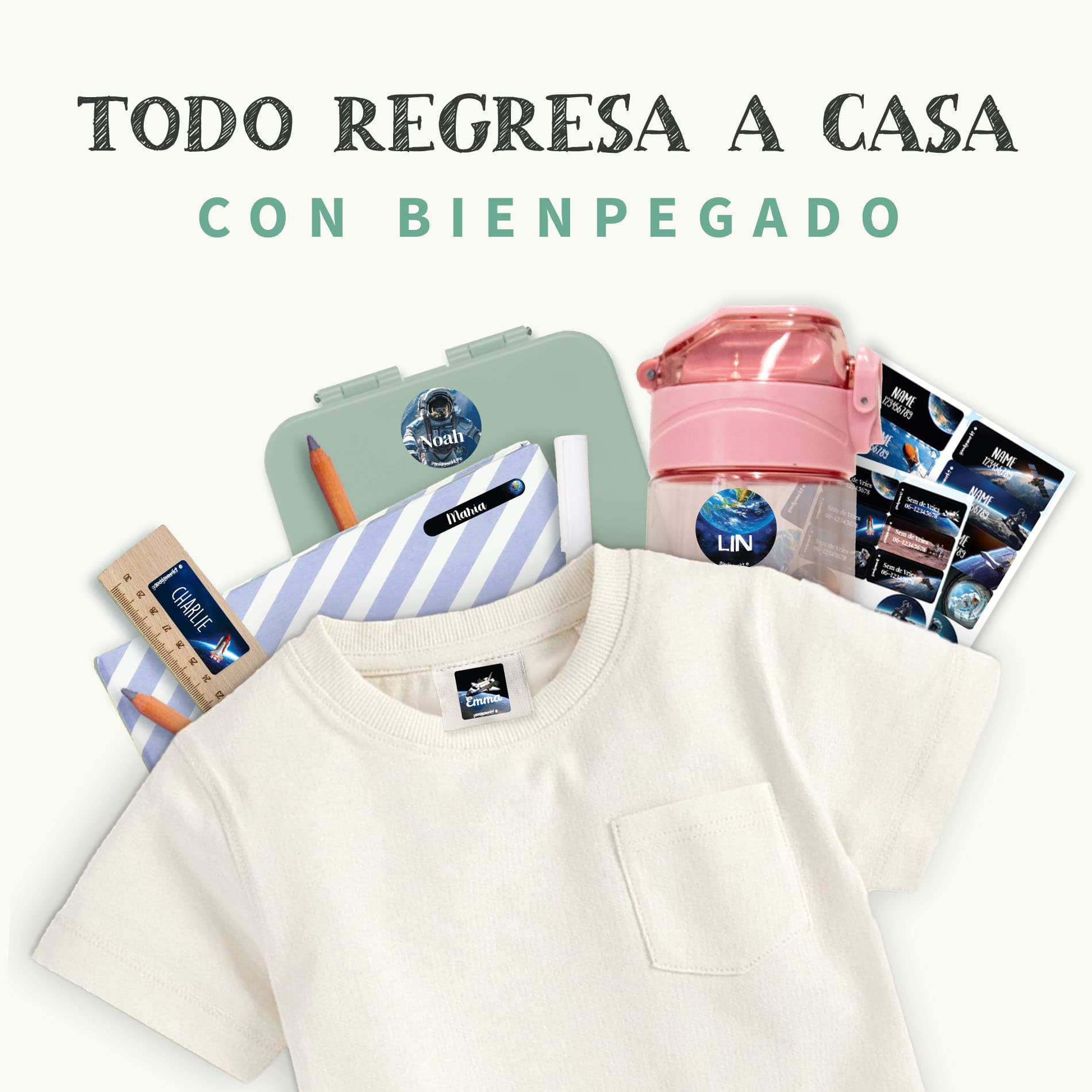 Kit combinado de etiquetas Mundo Real