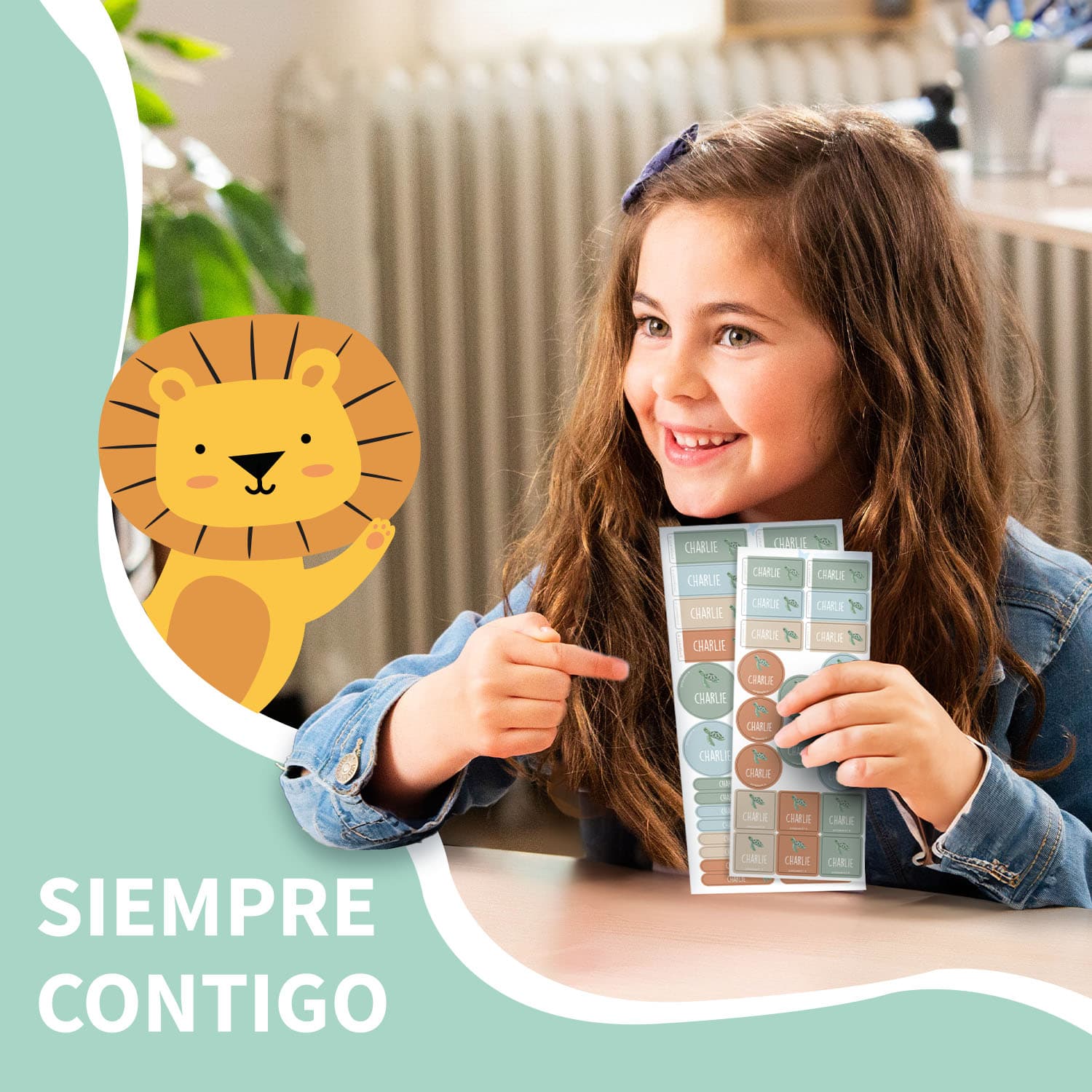 Kit combinado de etiquetas con tema