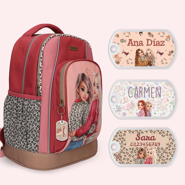 Etiqueta para mochila TOPModel