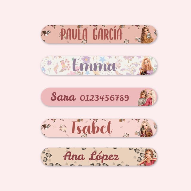 Mini etiquetas TOPModel