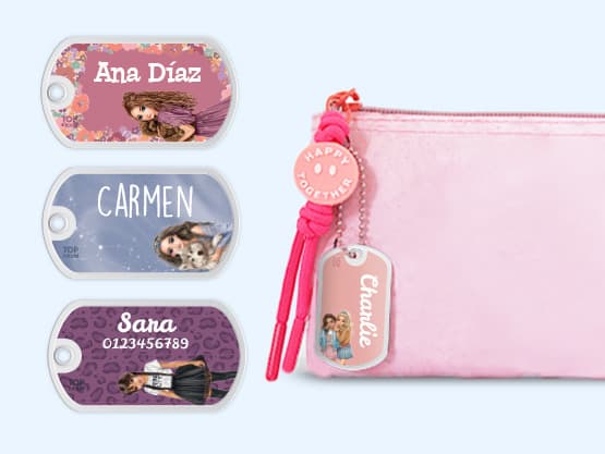 Etiqueta para mochila TOPModel