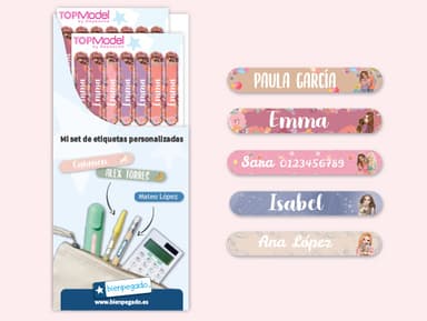 Mini etiquetas TOPModel