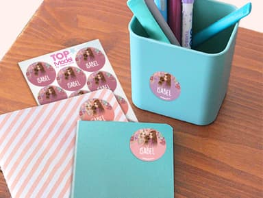 Etiquetas personalizadas redondas TOPModel