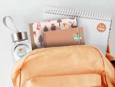 Etiquetas personalizadas redondas con tema