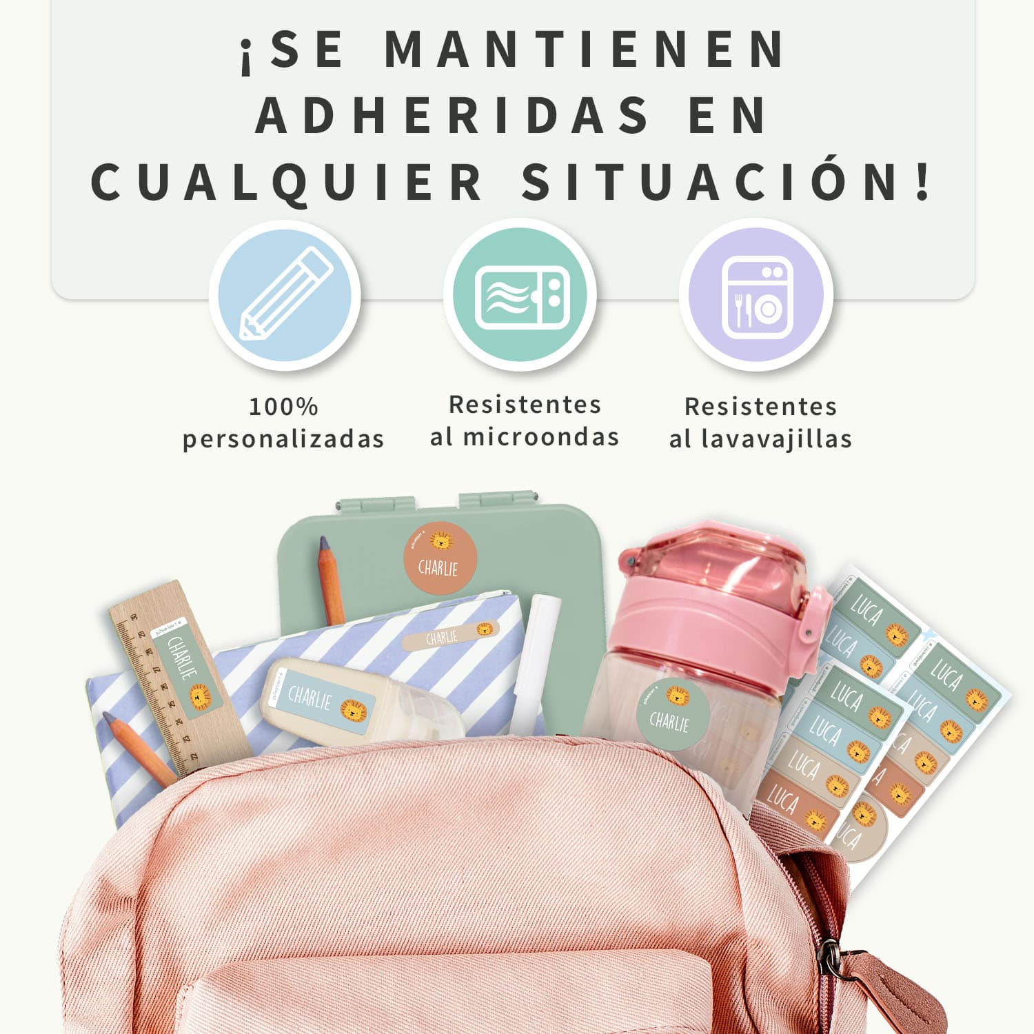 Kit de etiquetas personalizadas con tema