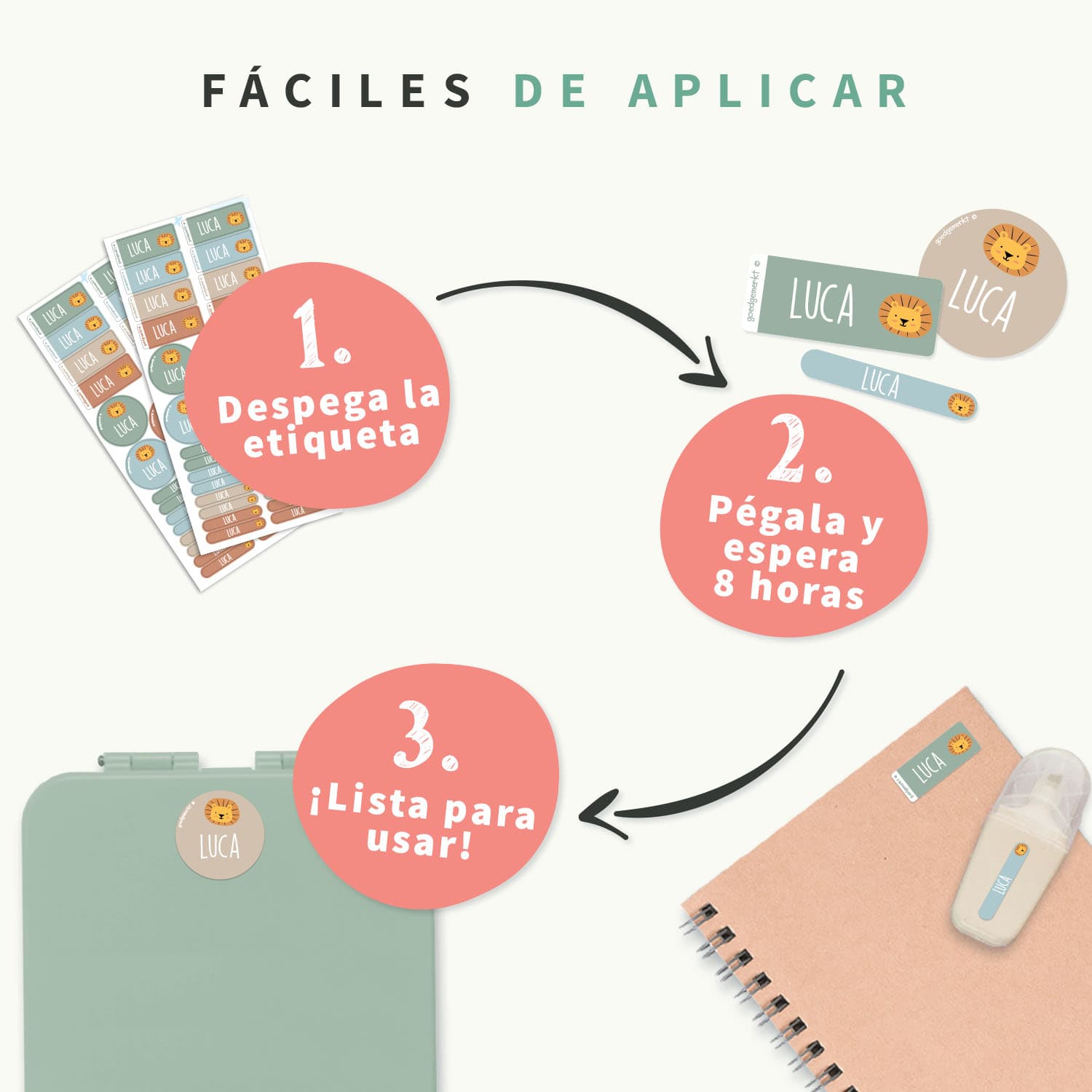 Kit de etiquetas personalizadas con tema
