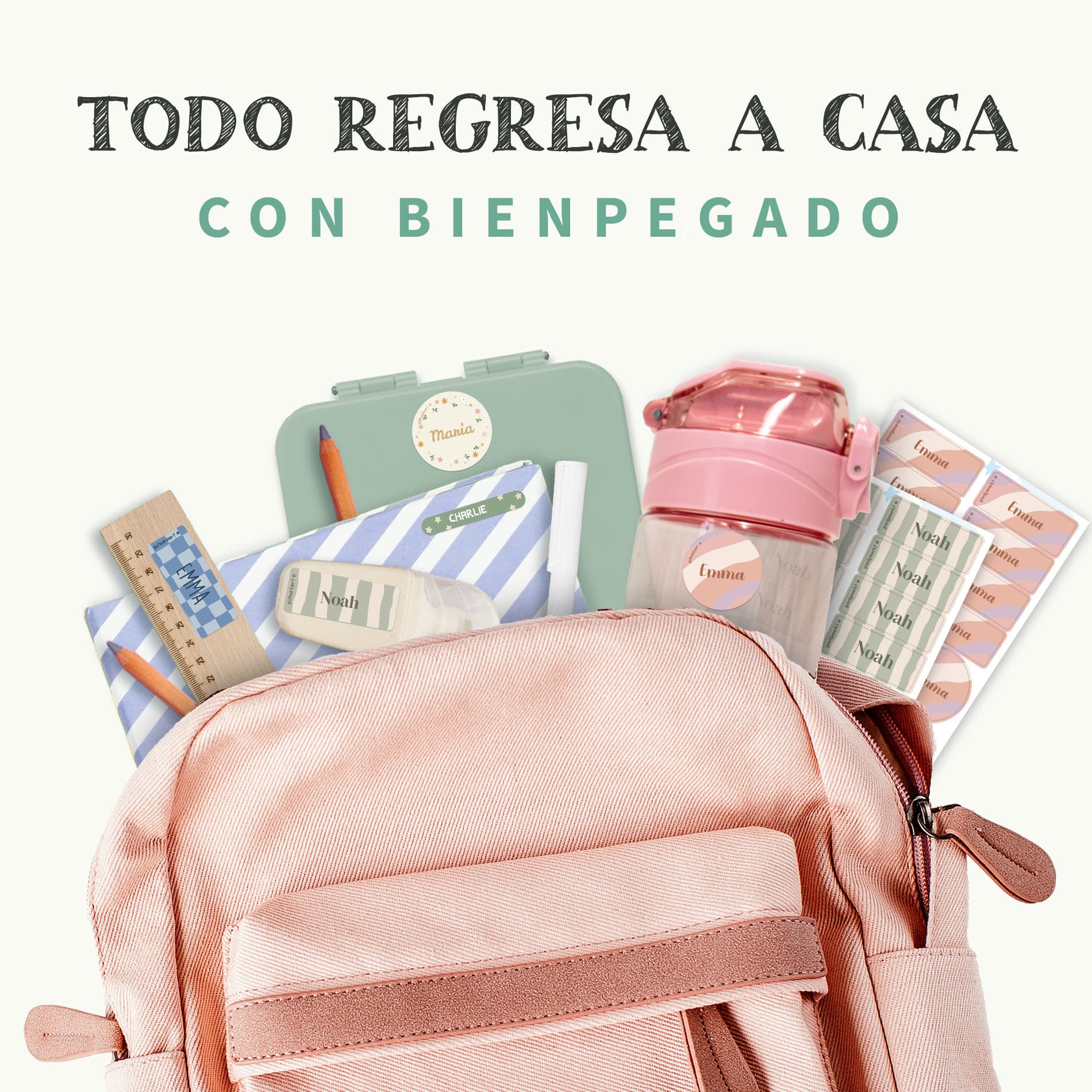 Kit de etiquetas personalizadas con diseño