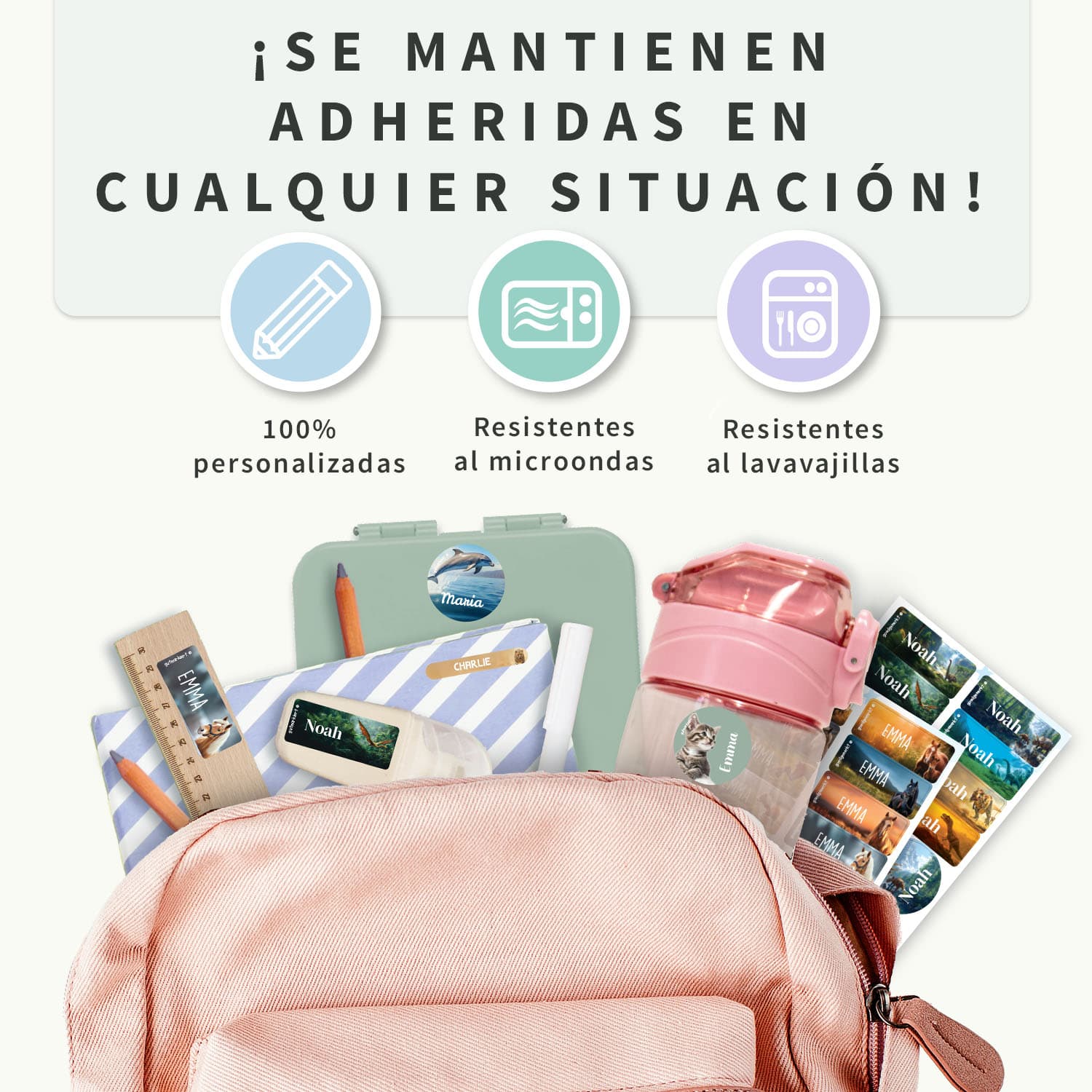 Kit de etiquetas personalizadas Mundo Real