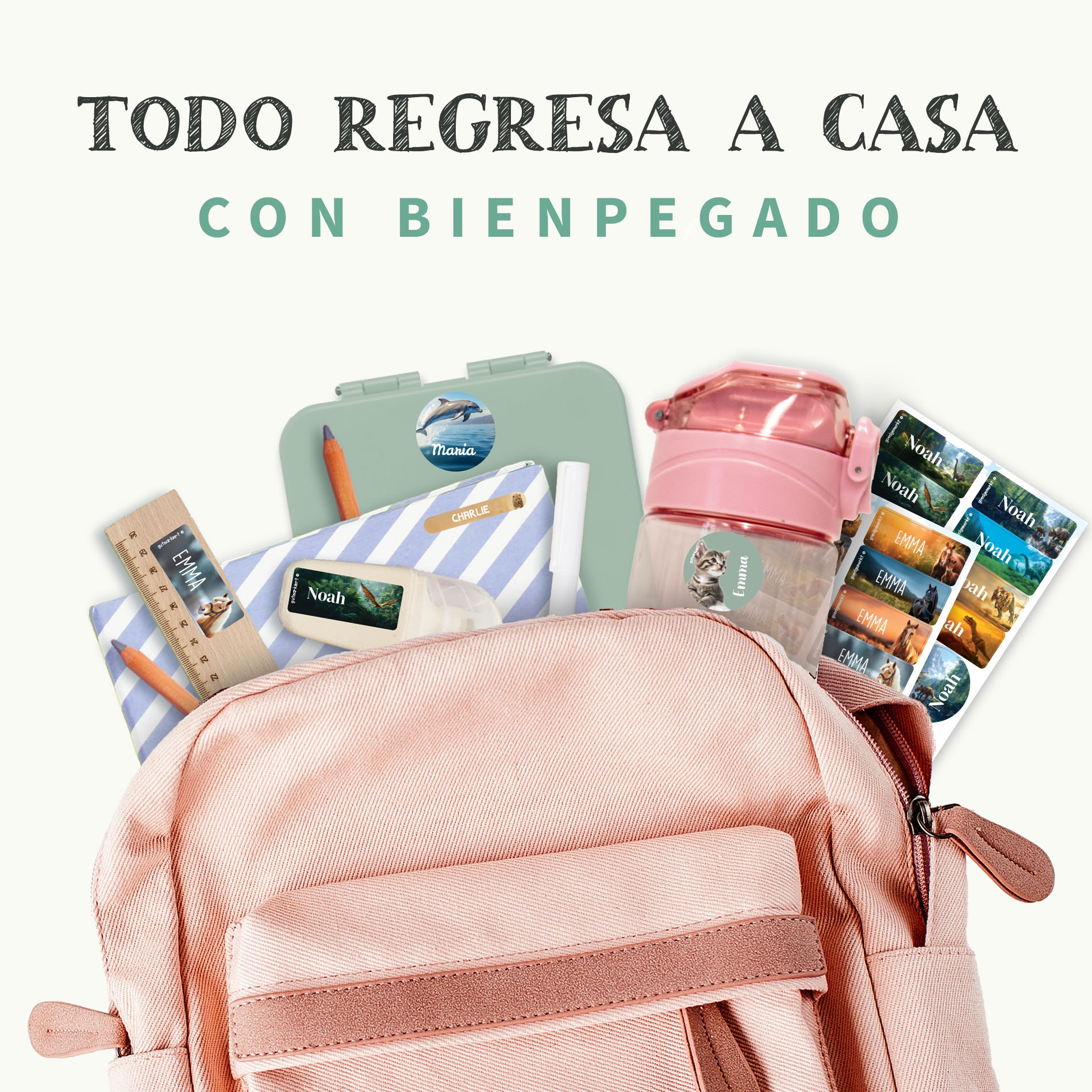 Kit de etiquetas personalizadas Mundo Real