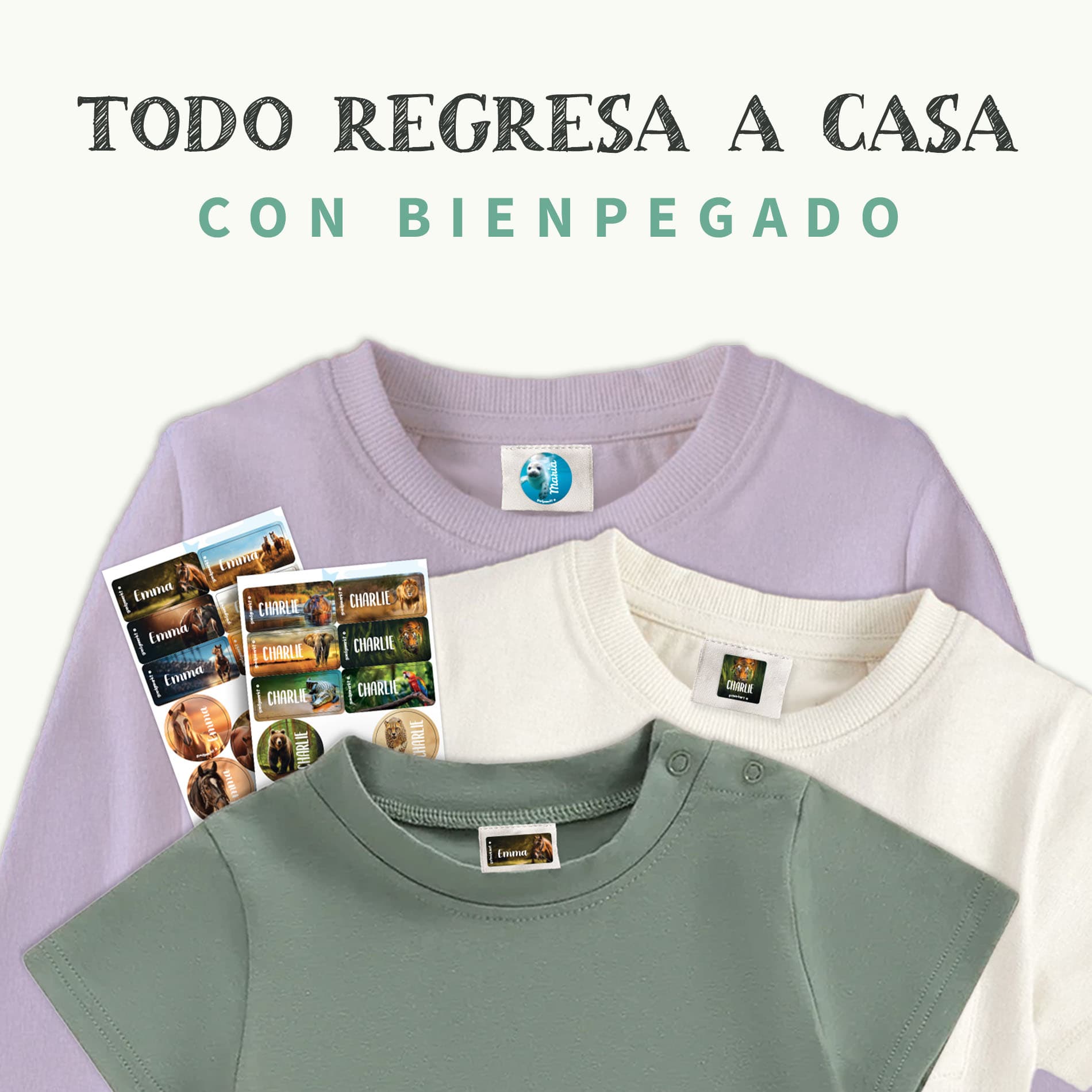 Kit de etiquetas para ropa Mundo Real