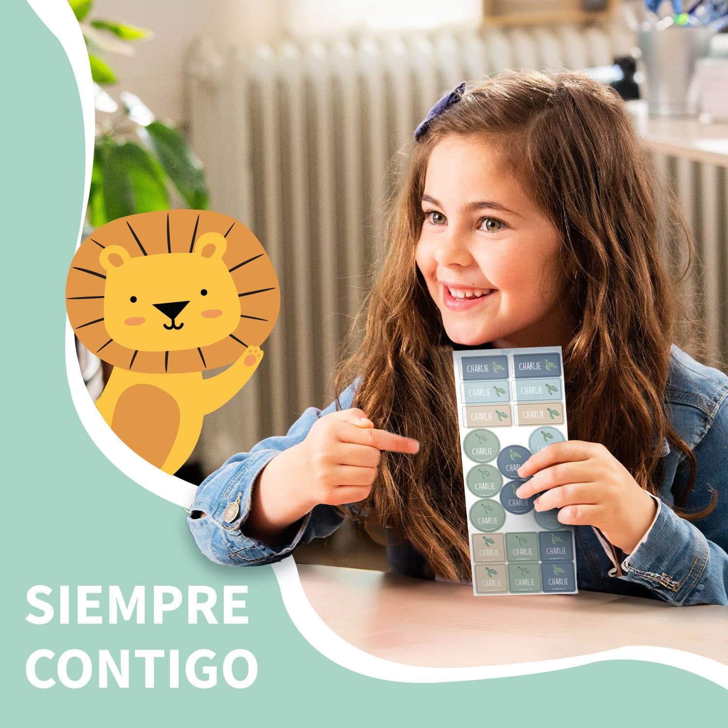 Kit de etiquetas para ropa con tema