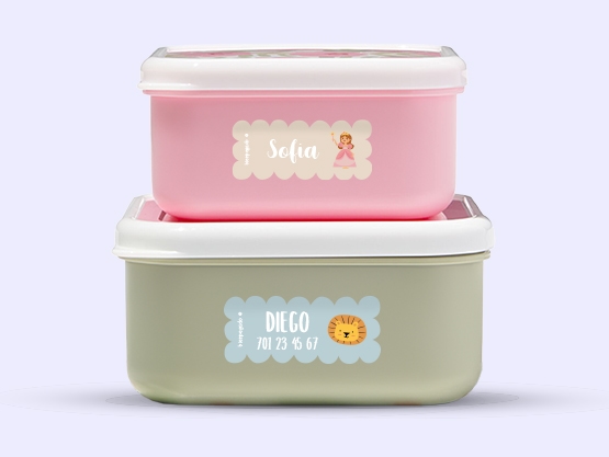 Etiquetas personalizadas con tema onduladas