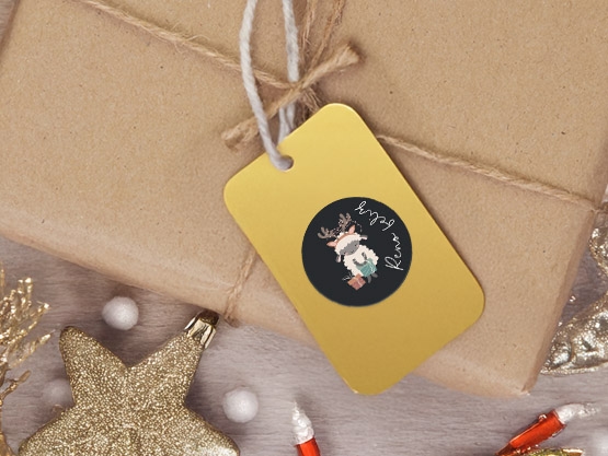 Etiquetas navideñas personalizadas