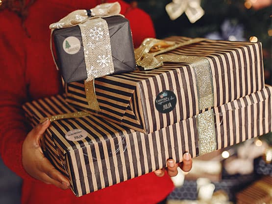 Etiquetas navideñas personalizadas
